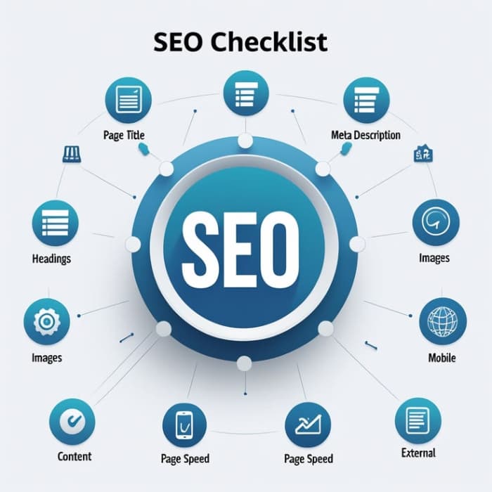 Diagrama con los factores principales del SEO On-Page para mejorar el ranking web
